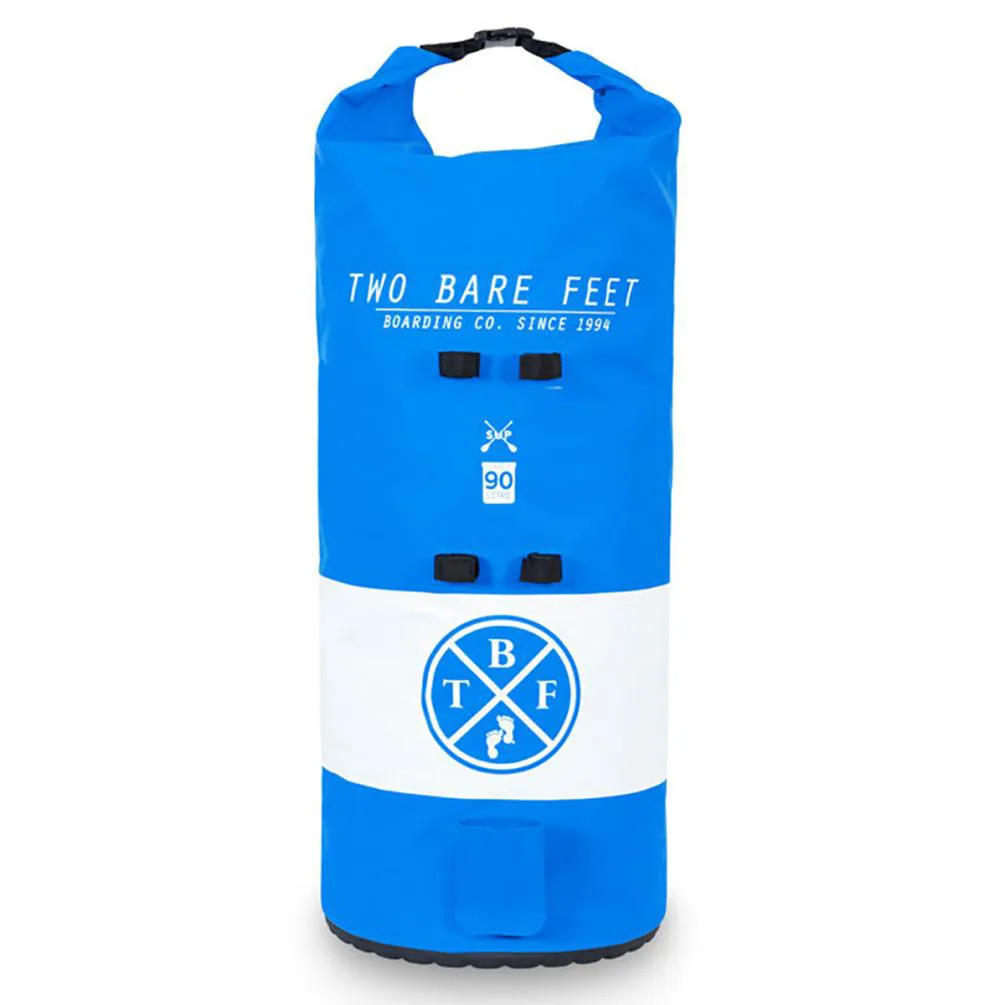 Two Bare Feet 90L Waterproof Dry Bag / SUP Carry Bag - Blue