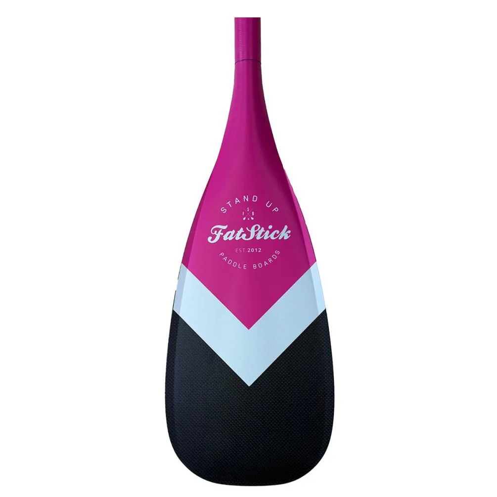 FatStick 3 Piece Full Carbon SUP Paddle &amp; Bag - Pink