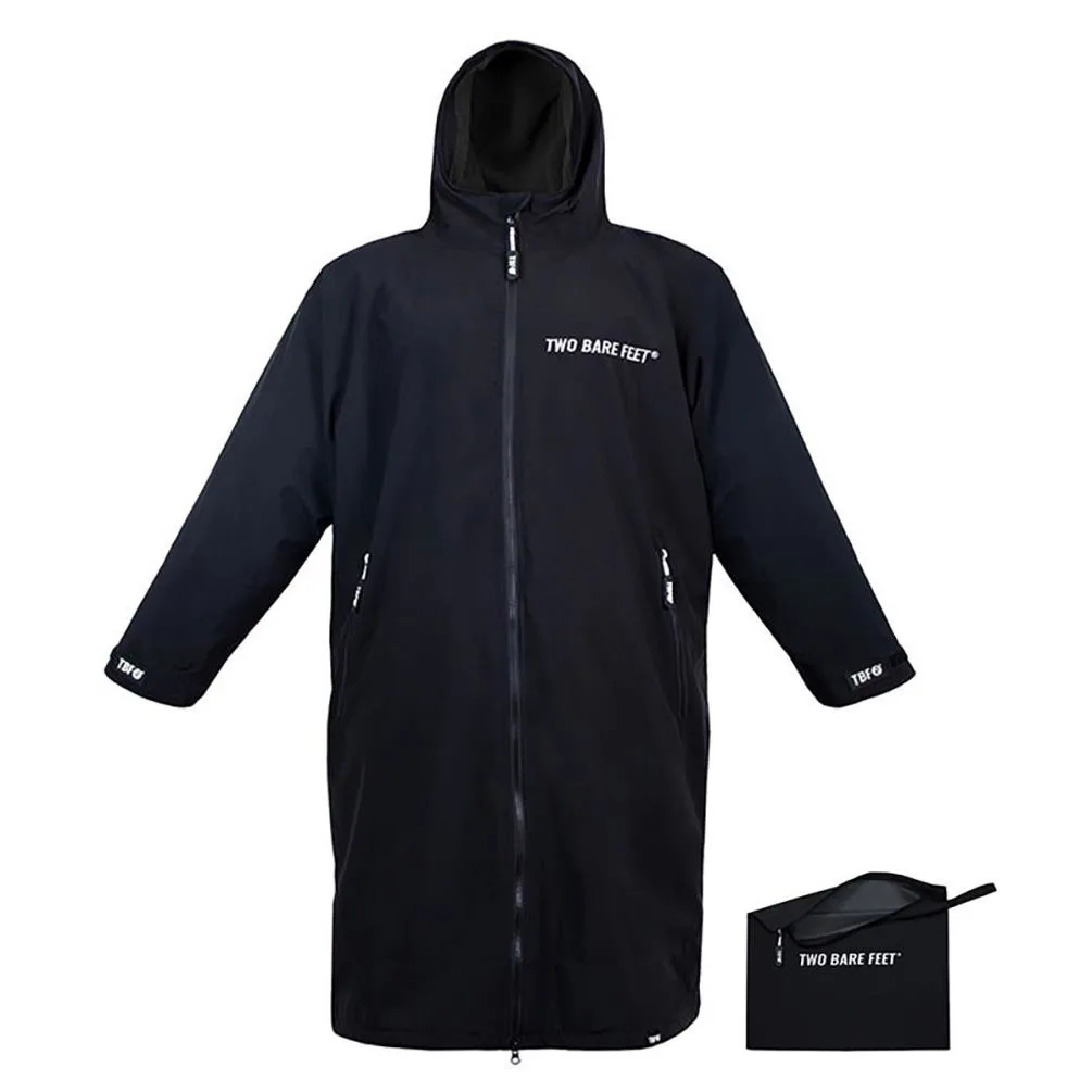 Two Bare Feet Weatherproof Packable Changing Robe & Travel Bag - Black / Black