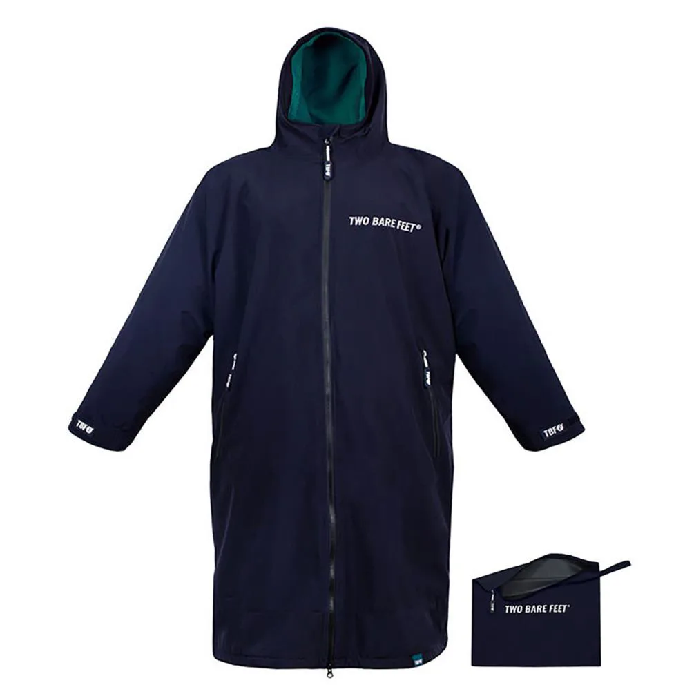 Two Bare Feet Weatherproof Packable Changing Robe & Travel Bag - Marine Blue / Sea Green
