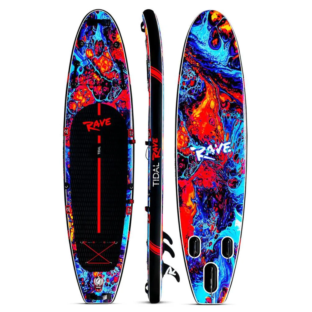 Tidal Rave ACRYLIC Inflatable Paddle Board 10’ 6" - Scorch