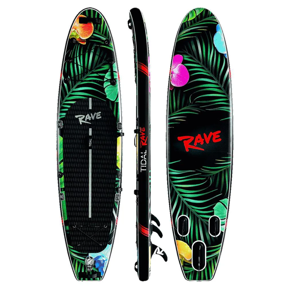 Tidal Rave NEON Inflatable Paddle Board 10’ 6" - Jungle