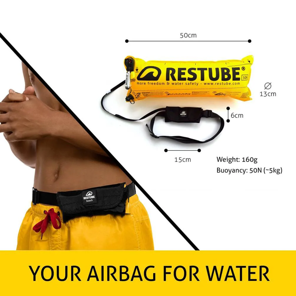 Restube Beach Inflatable Buoyancy Belt - Sea Blue Extra Image 2