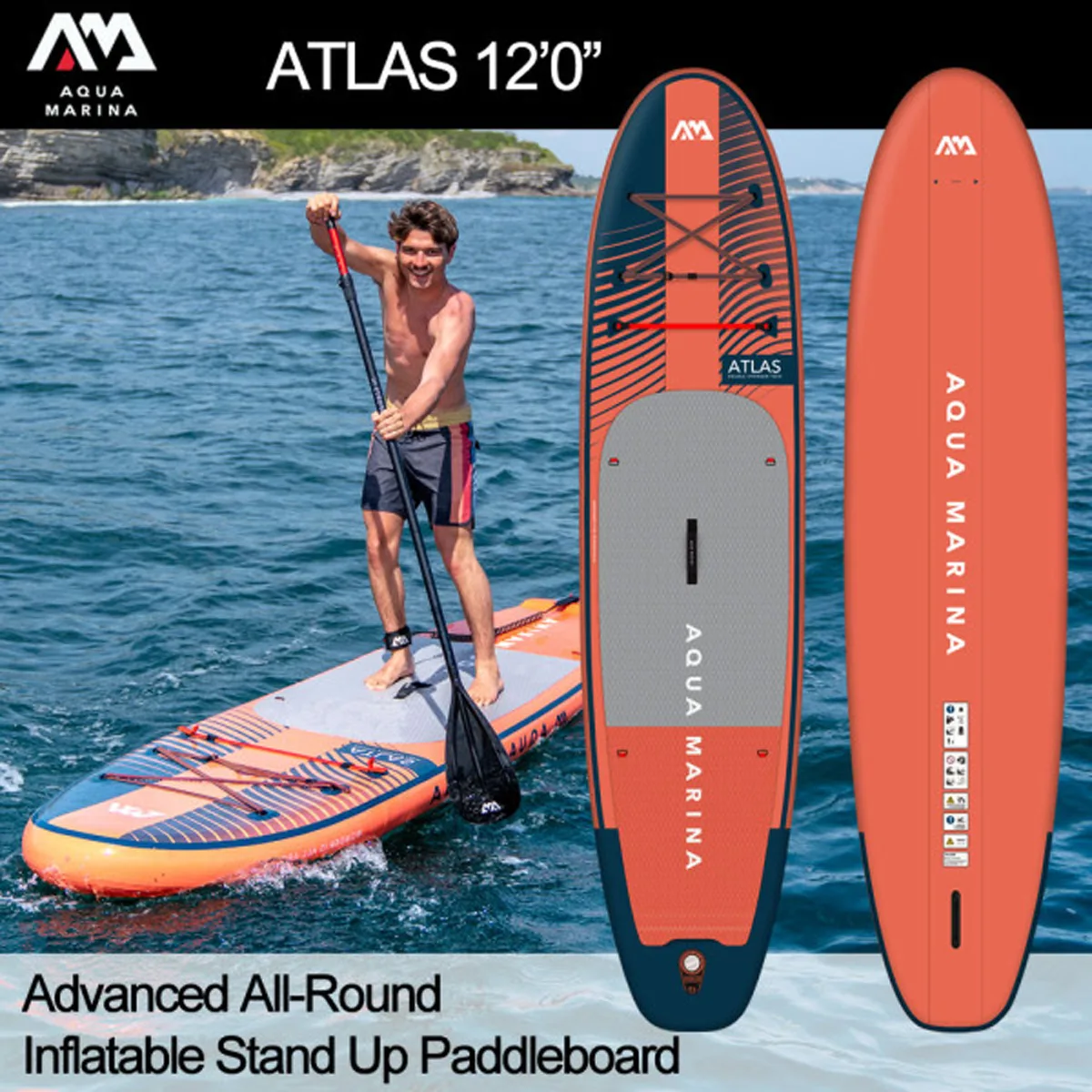 Aqua Marina Atlas Advanced All-Around iSUP 12' 0