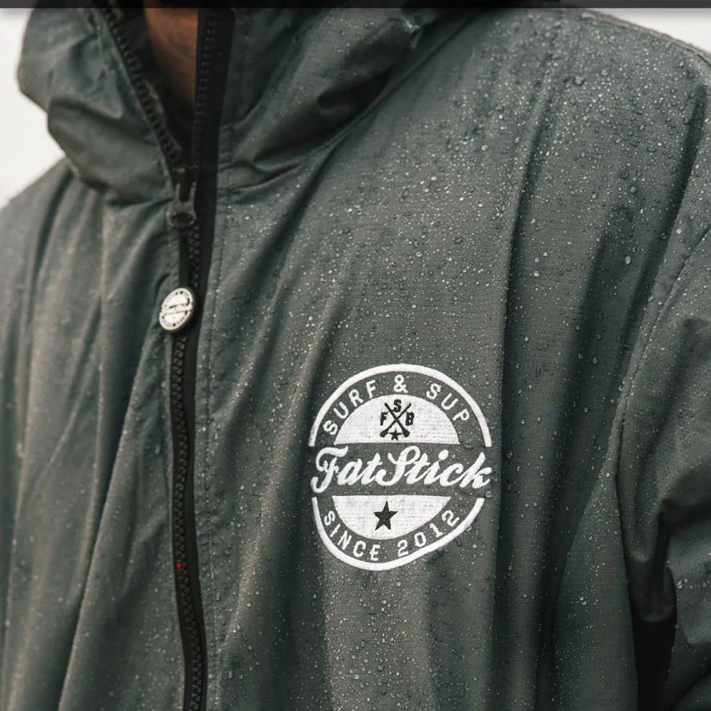 FatStick Weatherproof Fleeced Dry Changing Robe - Black Extra Image 5