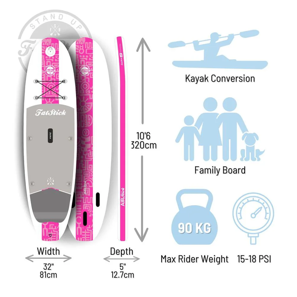 FatStick Airstick All-Around iSUP & Seat 10' 6
