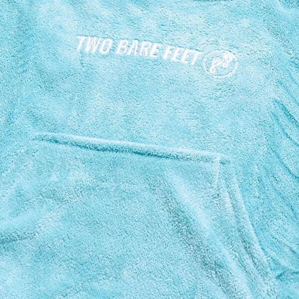 Two Bare Feet Kids Towelling Changing Robe - Aqua Extra Image 3