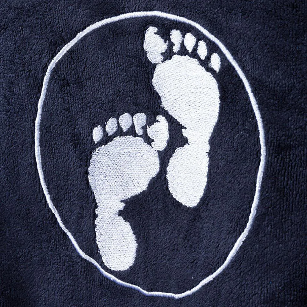 Two Bare Feet Kids Towelling Changing Robe - Black Extra Image 3