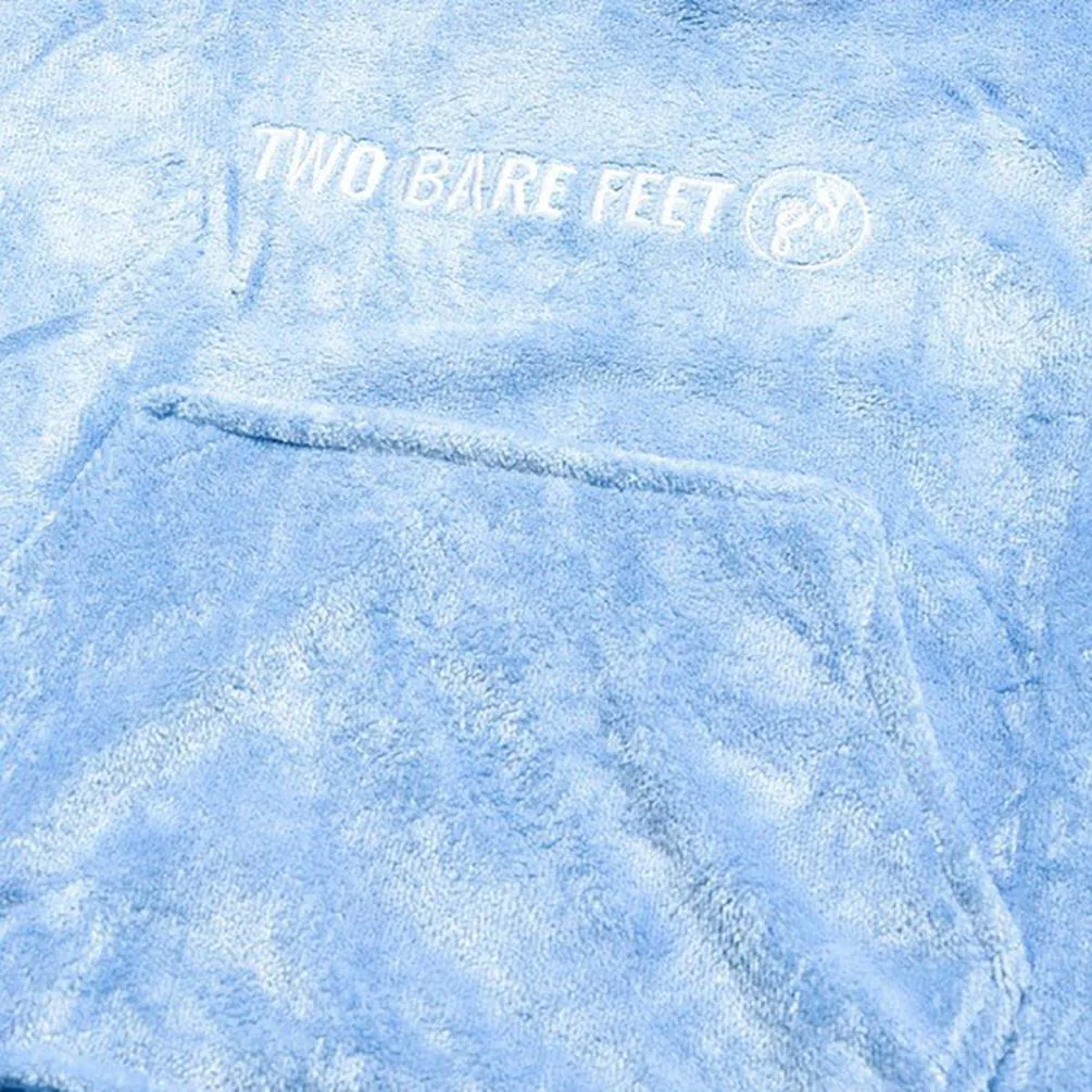 Two Bare Feet Kids Towelling Changing Robe - Light Blue Extra Image 2