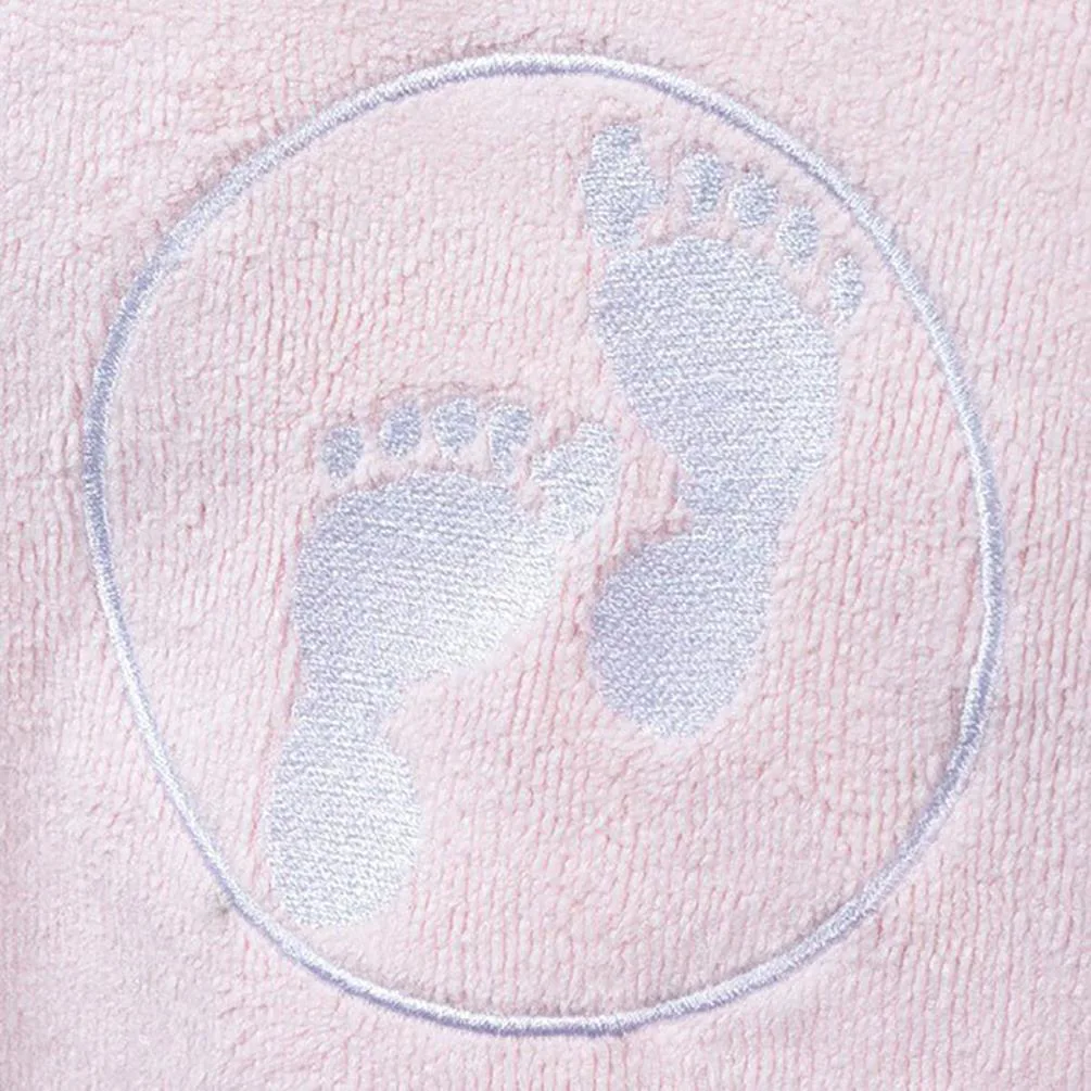 Two Bare Feet Kids Towelling Changing Robe - Light Pink Extra Image 3