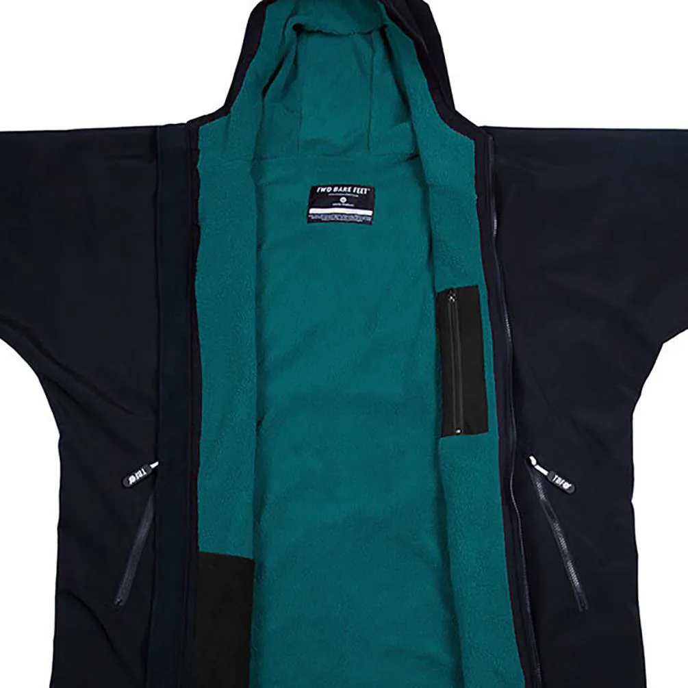 Two Bare Feet Weatherproof Packable Changing Robe & Travel Bag - Black / Sea Green Extra Image 2