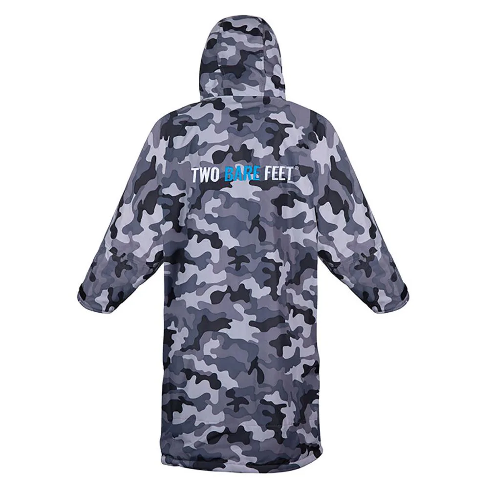 Two Bare Feet Weatherproof Changing Robe & Changing Mat - Grey Camo / Blue Extra Image 1