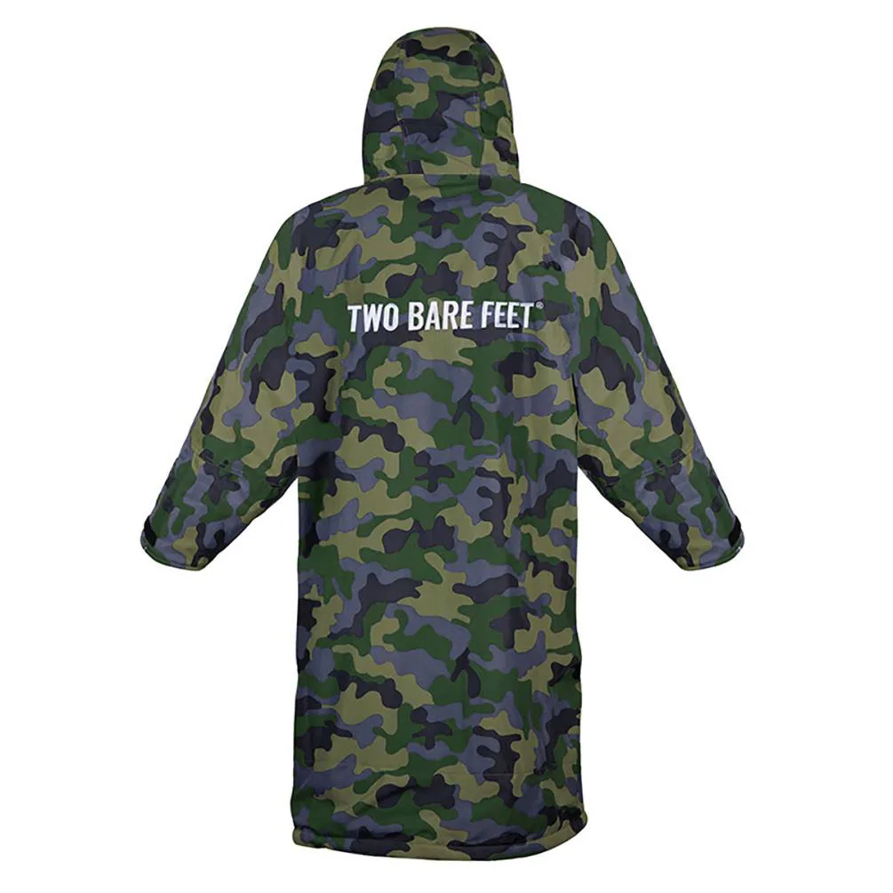 Two Bare Feet Weatherproof Changing Robe & Changing Mat - Green Camo / Raspberry Extra Image 2