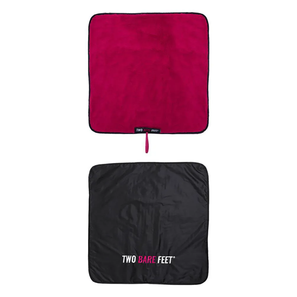 Two Bare Feet Weatherproof Changing Robe & Changing Mat - Navy / Raspberry Extra Image 3