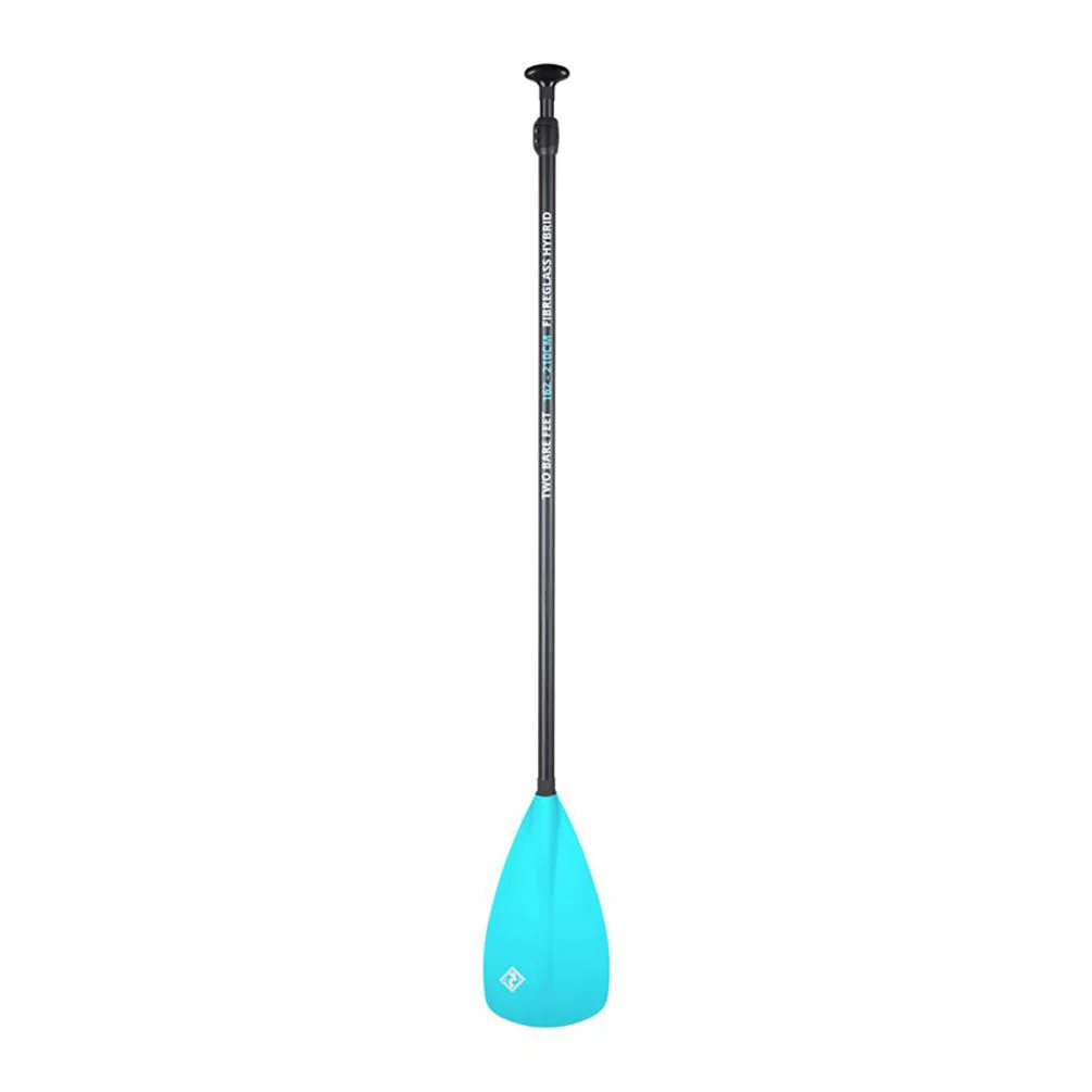 Two Bare Feet 2 Piece Fibreglass Hybrid SUP Paddle - Aqua Extra Image 2