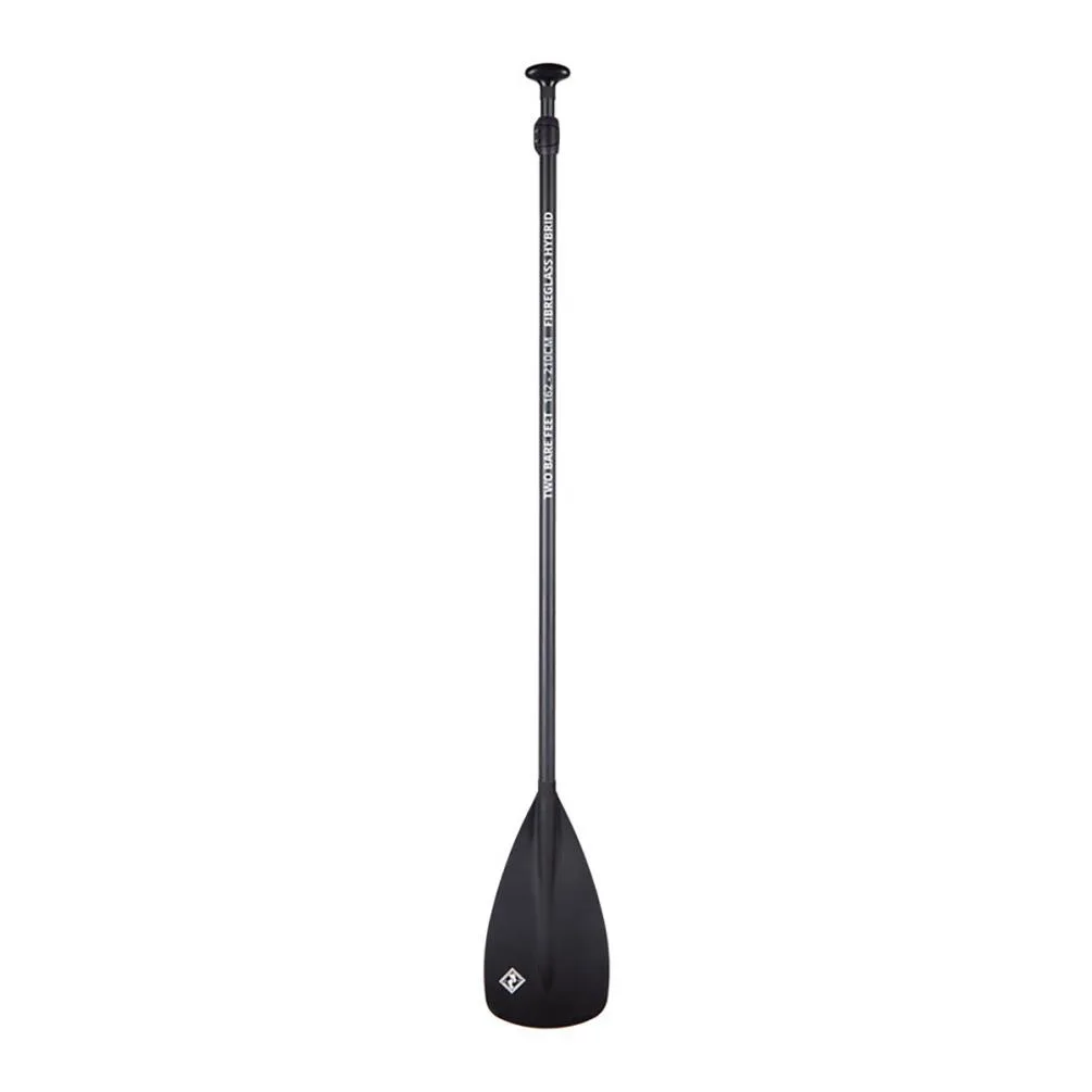 Two Bare Feet 2 Piece Fibreglass Hybrid SUP Paddle - Black Extra Image 2