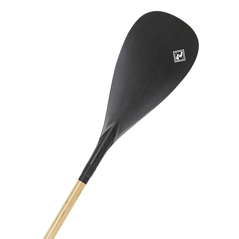 Two Bare Feet 2 Piece Bamboo Carbon Pro SUP Paddle - Black Extra Image 1