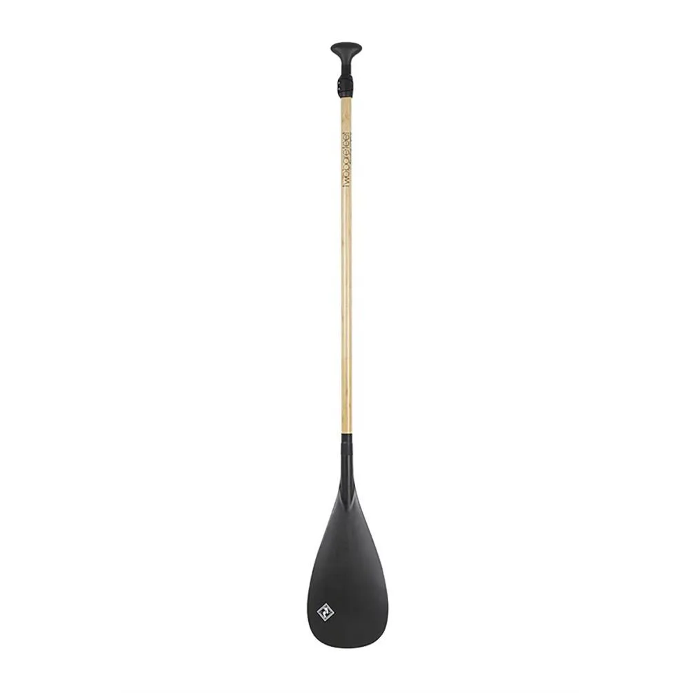 Two Bare Feet 2 Piece Bamboo Carbon Pro SUP Paddle - Black Extra Image 2