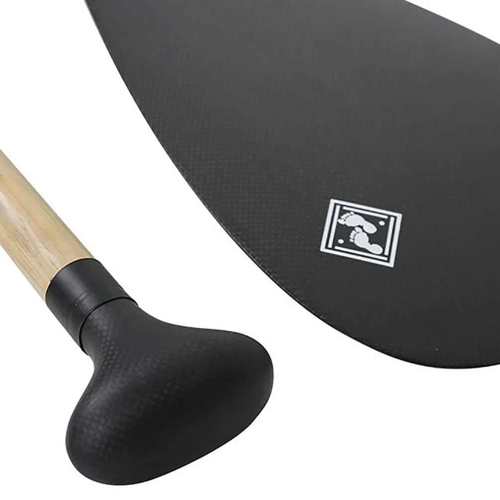 Two Bare Feet 2 Piece Bamboo Carbon Pro SUP Paddle - Black Extra Image 6