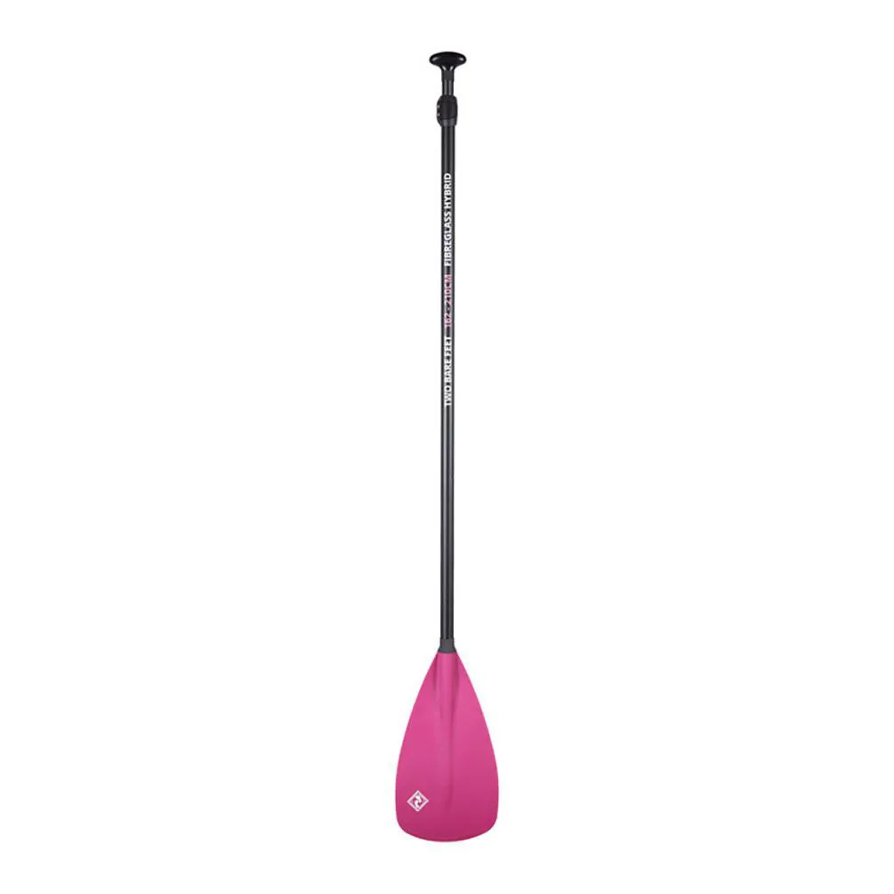 Two Bare Feet 2 Piece Fibreglass Hybrid SUP Paddle - Raspberry Extra Image 2