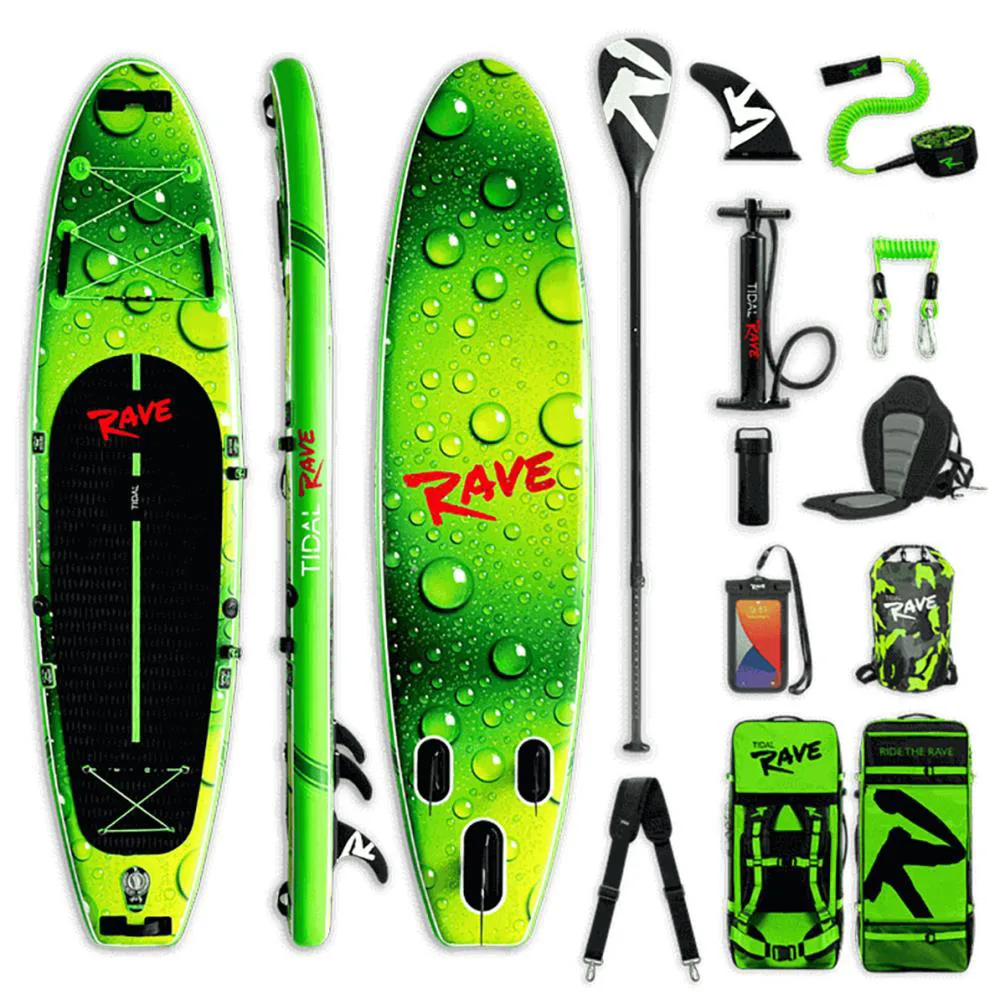 Tidal Rave NEON Inflatable Paddle Board 10’ 6