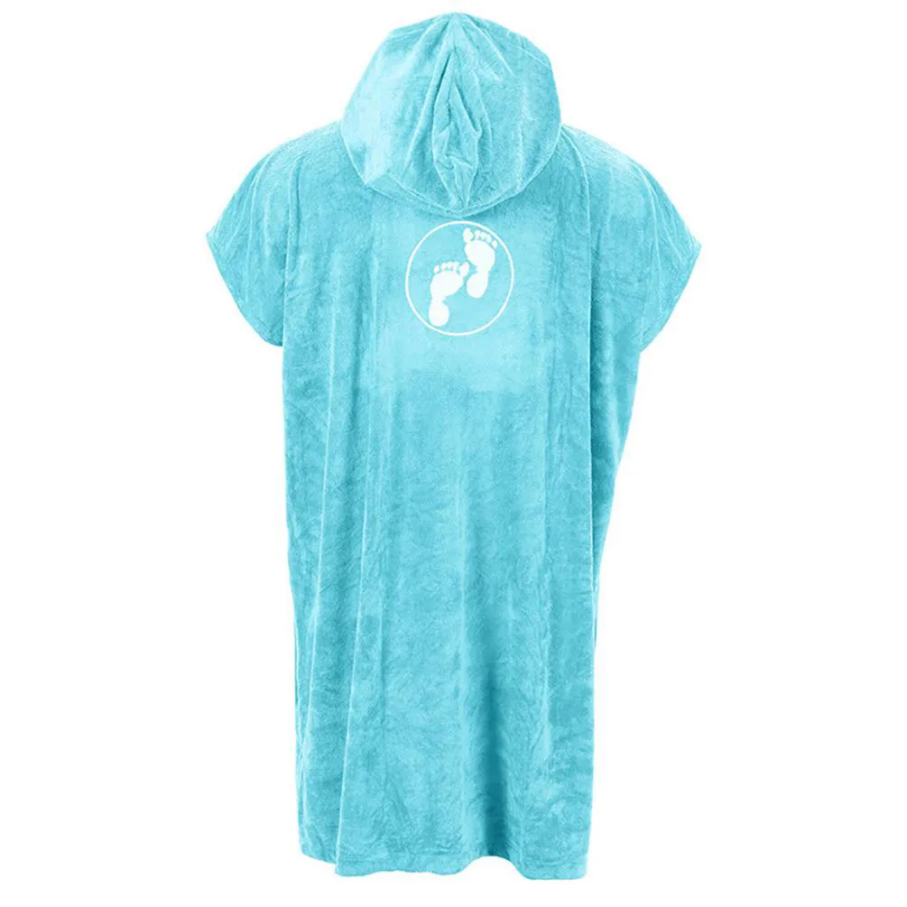 Two Bare Feet Towelling Changing Robe - Aqua Extra Image 1