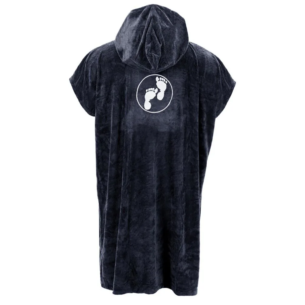 Two Bare Feet Towelling Changing Robe - Black Extra Image 1