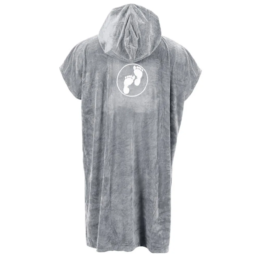 Two Bare Feet Towelling Changing Robe - Grey Extra Image 1
