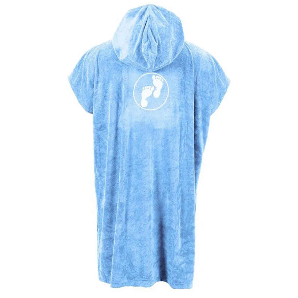 Two Bare Feet Towelling Changing Robe - Light Blue Extra Image 1