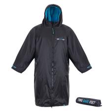 Two Bare Feet Kids Weatherproof Changing Robe &amp; Changing Mat - Black / Blue