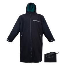 Two Bare Feet Kids Weatherproof Packable Changing Robe &amp; Travel Bag - Black / Sea Green