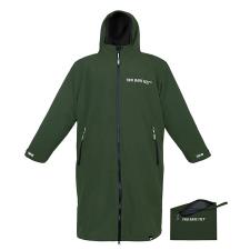 Two Bare Feet Kids Weatherproof Packable Changing Robe &amp; Travel Bag - Forest Green / Black