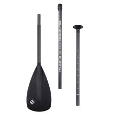 Two Bare Feet 3 Piece Fibreglass Hybrid SUP Paddle - Black