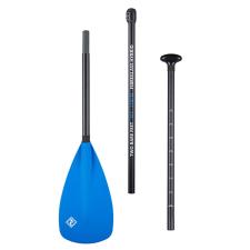 Two Bare Feet 3 Piece Fibreglass Hybrid SUP Paddle - Blue