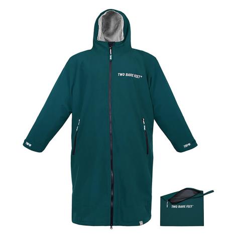 Two Bare Feet Kids Weatherproof Packable Changing Robe & Travel Bag - Sea Green / Grey  £74.99