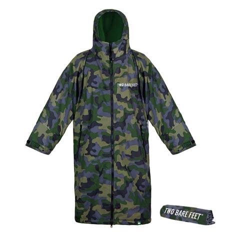 Two Bare Feet Kids Weatherproof Changing Robe & Changing Mat - Green Camo / Green  £79.99