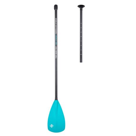 Two Bare Feet 2 Piece Fibreglass Hybrid SUP Paddle - Teal  £54.99