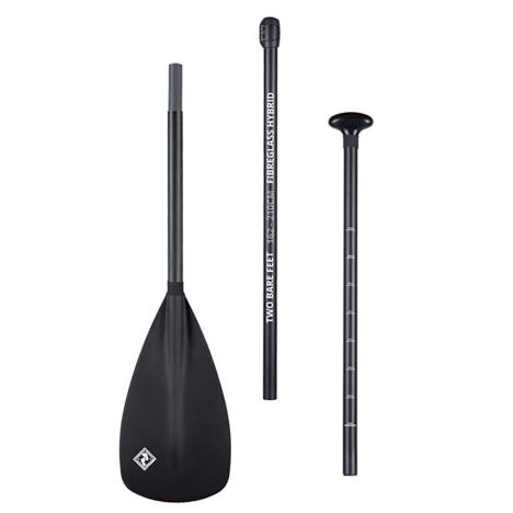 Two Bare Feet 3 Piece Fibreglass Hybrid SUP Paddle - Black  £39.99